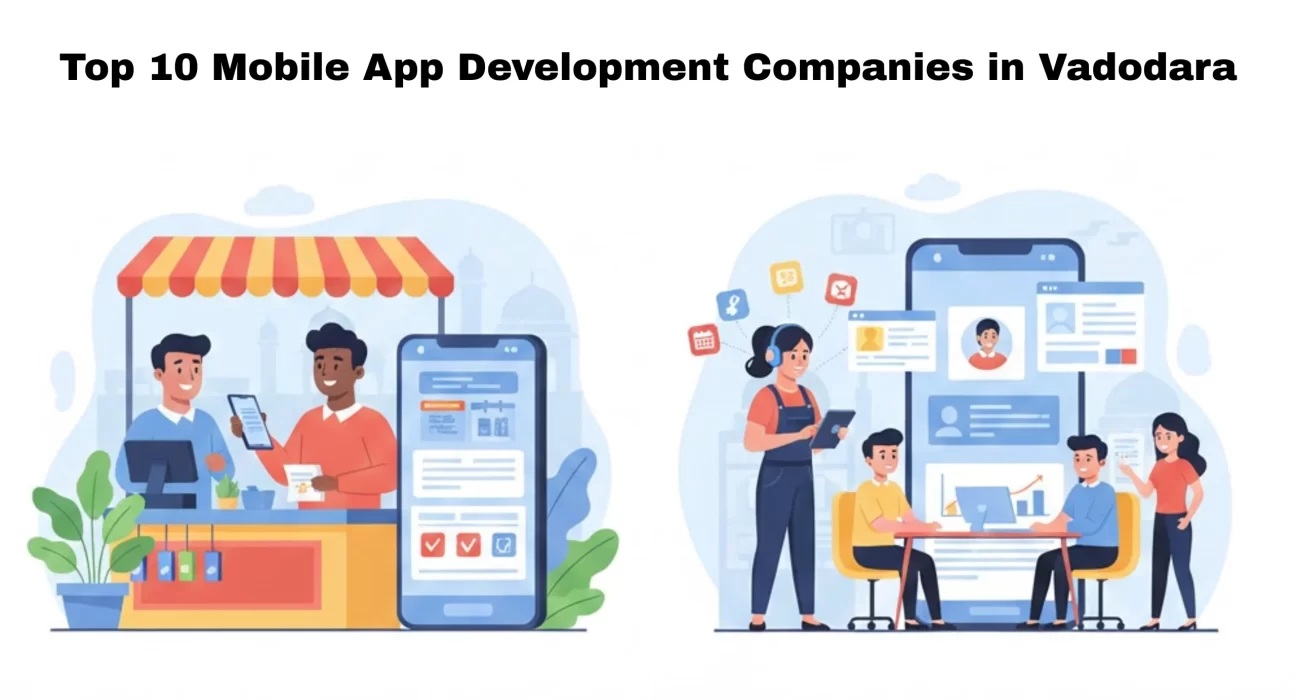 Small business owners using mobile apps for daily operations