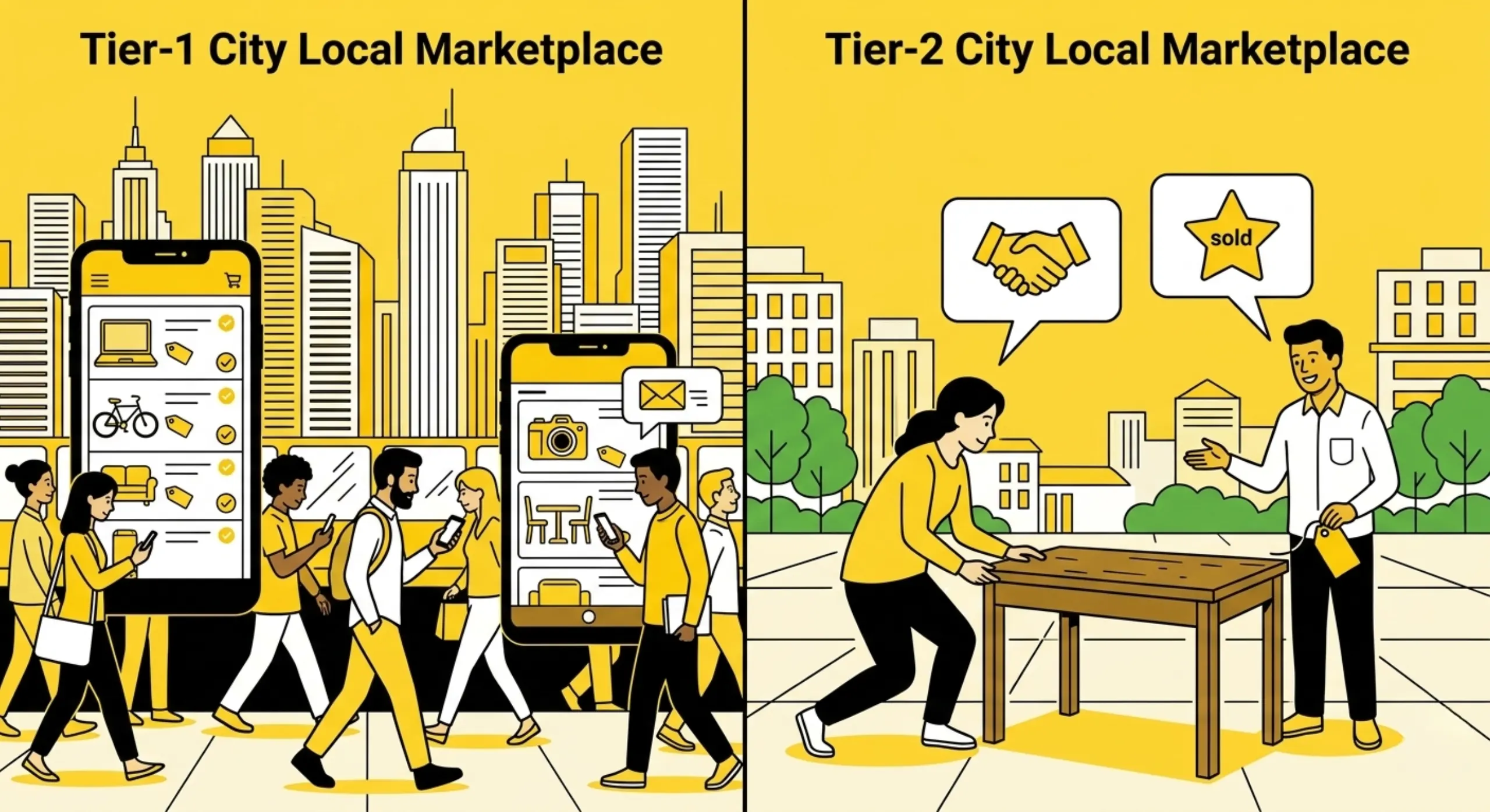 Tier-1 vs Tier-2 buying differences on local classifieds in Indian cities